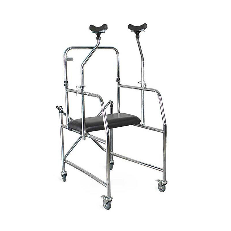 steel walker with seat and arm support