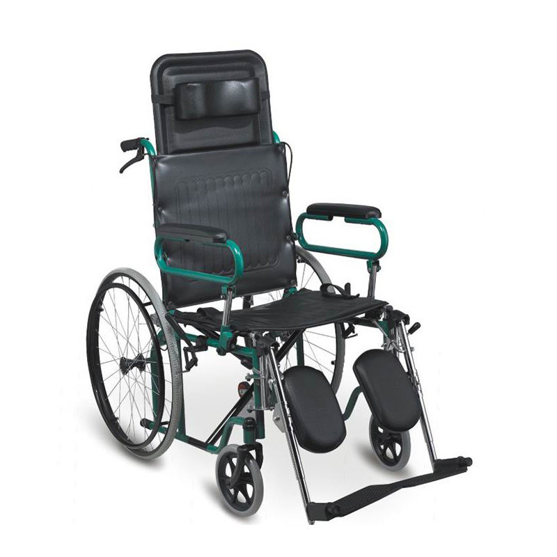 steel wheelchair reclining high back