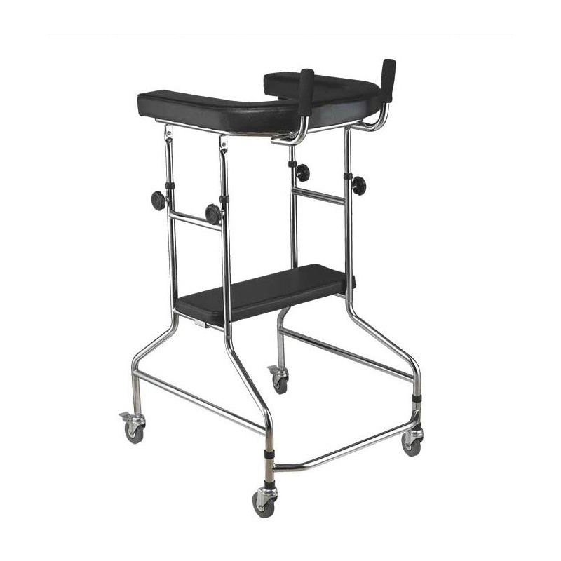 steel walker with seat and arm support