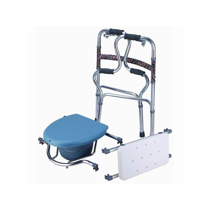 walker with shower seat and commode